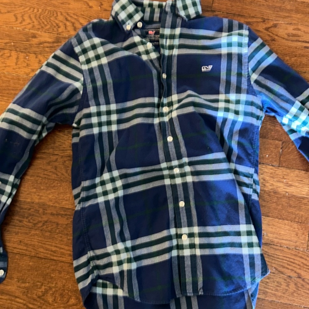 Blue/Green Vineyard Vines Flannel